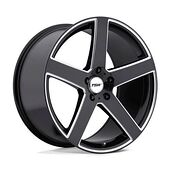 Statusfälgar RIVAGE GLOSS BLACK W/ MILLED SPOKE 10x20 5/120 ET25 CB76,1 60°