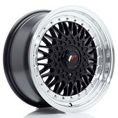 Japan Racing Wheels JR9 7.5x16 4x100/108 CB74.1 Gloss Black w/Machined Lip