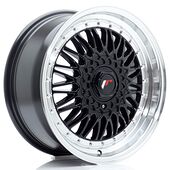 Japan Racing Wheels JR9 7.5x17 4x100/108 CB74.1 Gloss Black w/Machined Lip