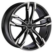 Ocean Wheels OCEAN WHEELS F5 Black Polish 10x20 5/120 ET40 CB72,6 60°