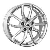 Rcdesign Rcdesign RC34 Kristallsilber 6,5x16 4/100 ET45 CB54,1