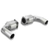 Akrapovic Link pipe set (100 cpsi cats, Titanium) Porsche 911 Turbo/Turbo S (997 FL)