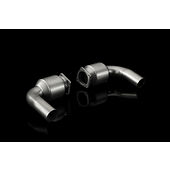 Akrapovic Link pipe set (100 cpsi cats, Titanium) Porsche 911 Turbo/Turbo S (997 FL)