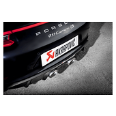 Akrapovic Rear Carbon Fiber Diffuser - Matte Porsche 911 Carrera / Cabriolet / Targa /S/4/4S/GTS (991.2)