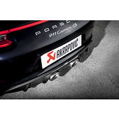 Akrapovic Sportavgassystem Slip-On Line (Titanium) - for OE non sport exhaust Porsche 911 Carrera / Cabriolet / Targa /S/4/4S/GTS (991.2)