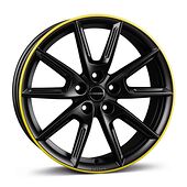 BORBET BORBET LX18 black matt rim yellow 8x18 5/112 ET44 CB57,1