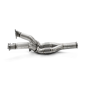 Akrapovic Downpipe / Link pipe set (SS) for stock turbochargers Nissan GT-R