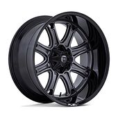 Fuel DARKSTAR MATTE GUNMETAL W/ BLACK LIP 10x20 8/165,1 ET-18 CB125,1 60°