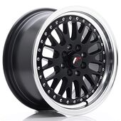 Japan Racing Wheels JR10 7x15 4x100/108 CB74.1 Matt Black w/Machined Lip