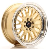 Japan Racing Wheels JR10 7x16 4x100/108 CB67.1 Gold w/Machined Lip