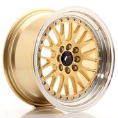 Japan Racing Wheels JR10 8x16 4x100/108 CB67.1 Gold w/Machined Lip