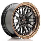Japan Racing Wheels JR10 8x16 4x100/108 CB67.1 Matt Black w/Bronze Lip
