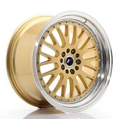 Japan Racing Wheels JR10 9.5x19 5x112/114.3 CB74.1 Gold w/Machined Lip