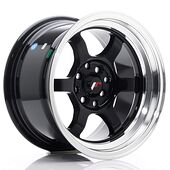 Japan Racing Wheels JR12 8.5x15 4x100/114.3 CB73.1 Gloss Black