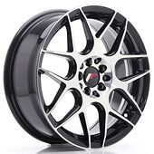 Japan Racing Wheels JR18 7x17 4x100/114.3 CB73.1 Black Machined