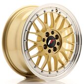 Japan Racing Wheels JR23 7x16 4x100/114.3 CB67.1 Gold w/Machined Lip