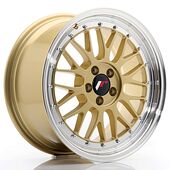 Japan Racing Wheels JR23 8x17 5x100 CB57.1 Gold w/Machined Lip