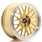 Japan Racing Wheels JR23 8x18 5x112 CB66.6 Gold w/Machined Lip