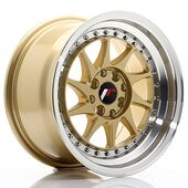 Japan Racing Wheels JR26 8x15 4x100/108 CB67.1 Gold w/Machined Lip