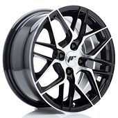 Japan Racing Wheels JR28 7x15 4x100 CB67.1 Gloss Black Machined Face