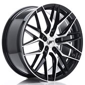 Japan Racing Wheels JR28 8.5x19 5x108 CB65.1 Glossy Black Machined Face