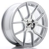 Japan Racing Wheels JR30 7x17 4x100 CB67.1 Silver Machined Face