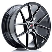 Japan Racing Wheels JR30 8.5x18 5x112 CB66.6 Black Brushed w/Tinted Face