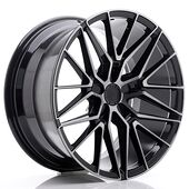 Japan Racing Wheels JR38 9.5x19 5x120 CB72.6 Black Brushed w/Tinted Face