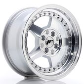 Japan Racing Wheels JR6 7x15 4x100 CB67.1 Silver Machined Face