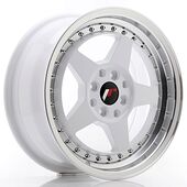 Japan Racing Wheels JR6 7x16 4x100/114.3 CB67.1 White w/Machined Lip