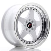 Japan Racing Wheels JR6 8x16 4x100/108 CB67.1 White w/Machined Lip