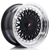 Japan Racing Wheels JR9 7x15 4x100/108 CB74.1 Gloss Black w/Machined Lip