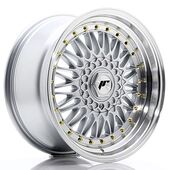 Japan Racing Wheels JR9 8.5x17 4x100/108 CB74.1 Silver w/Machined Lip