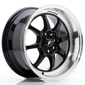 Japan Racing Wheels TFII 7.5x15 4x100/108 CB73.1 Gloss Black