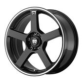 Motegi MR116 Gloss Black Machined Flange 7x17 5/108/114,3 ET40 CB72,6 60°