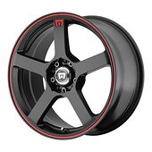 Motegi MR116 Matte Black Red Racing Stripe 7x16 5/100/114,3 ET40 CB72,6 60°