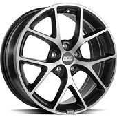 BBS BBS SR Volcano Grey Diam Cut 7,5x17 5/100 ET48 CB70,0 60°