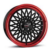 BORBET BORBET B black rim red 7x17 4/108 ET20 CB65,1 60°