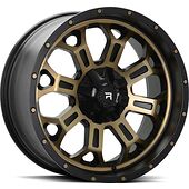 Rautamo R-SERIES R12 Polished Bronze & Black 9,5x20 5/120 ET18 CB65,1 60°