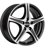 Ronal RONAL R56 MATT BLACK FRONT CUT 6,5x16 4/100 ET50 CB68,0 60°