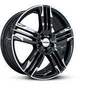 Ronal RONAL R58 BLACK RIM LIP CUT 8x20 5/115 ET45 CB70,2 60°