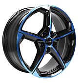 Ronal RONAL R66 JET BLACK BLUE TINTED 8x19 5/112 ET35 CB76,0