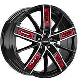 Ronal RONAL R67 Red Left JET BLACK FRONT CUT 8x19 5/108 ET55 CB76,0 60°