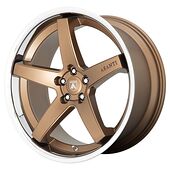 Statusfälgar AB31 Satin Bronze With Chrome Lip 10,5x20 5/120 ET38 CB74,1 60°