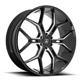 Statusfälgar ABL-38 MONARCH TRUCK GLOSS BLACK MILLED 10x26 6/139,7 ET35 CB100,5 60°