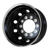 Statusfälgar AO404 Glossy Black With Polished Lip - Rear Outer 14x5 10/285,75 ET-165 CB220,1 60°