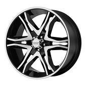 Statusfälgar AR893 Gloss Black Machined 8x17 6/139,7 ET0 CB106,2 60°