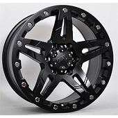 Statusfälgar D66 Flatblack 9x18 5/110 ET35 CB73,1 60°