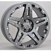 Statusfälgar D66 Flatgunmetal. 9x17 6/139,7 ET25 CB106,1 60°