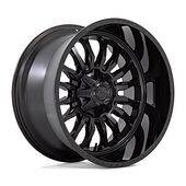 Statusfälgar D796 ARC MATTE BLACK W/ GLOSS BLACK LIP 10x22 6/135/139,7 ET-18 CB106,1 60°